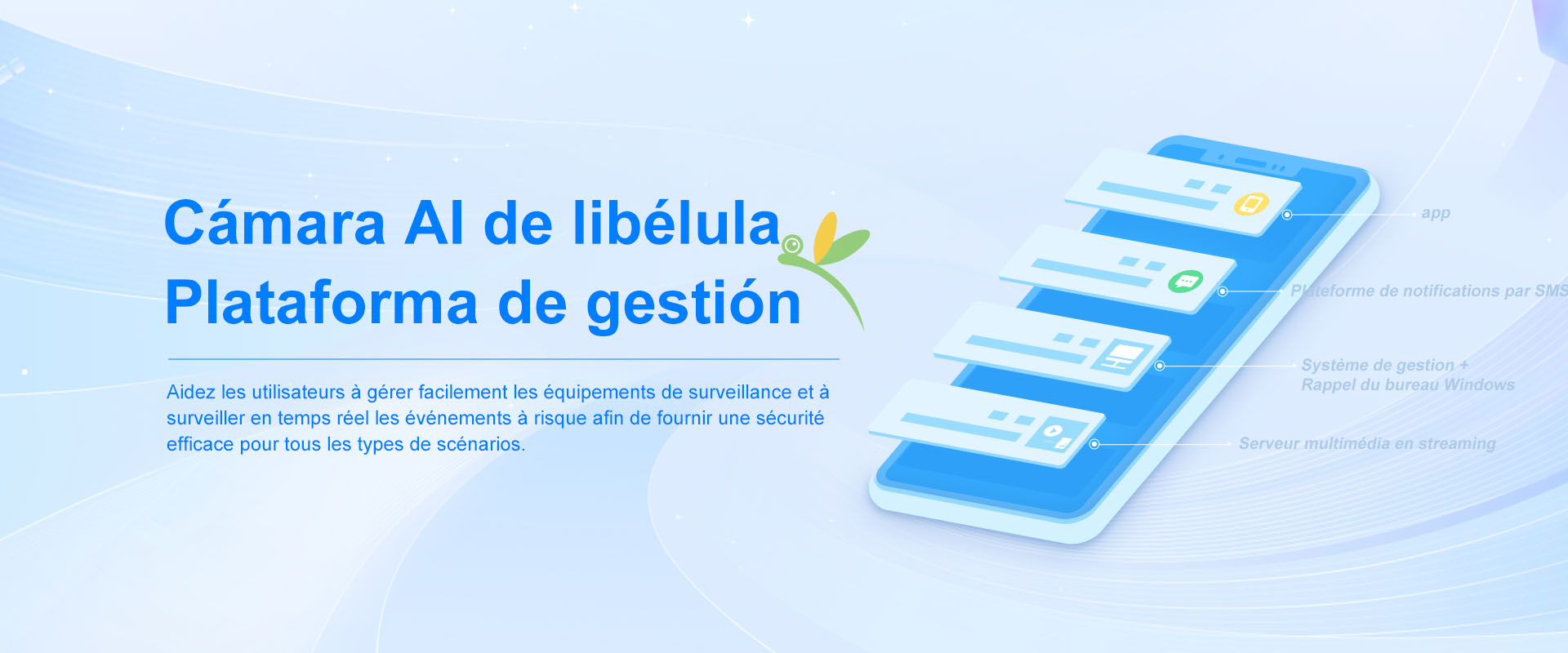 Plataforma de gestión de cámaras Dragonfly AI