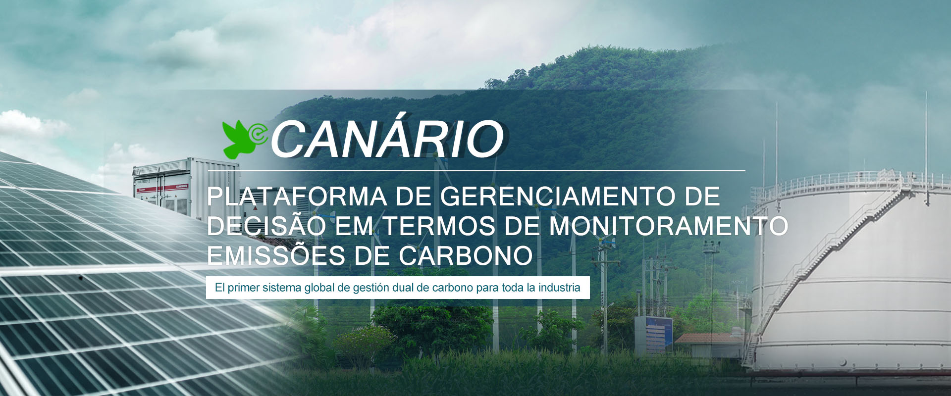Sistema de gerenciamento de decisões de monitoramento de emissões de carbono nas Canárias