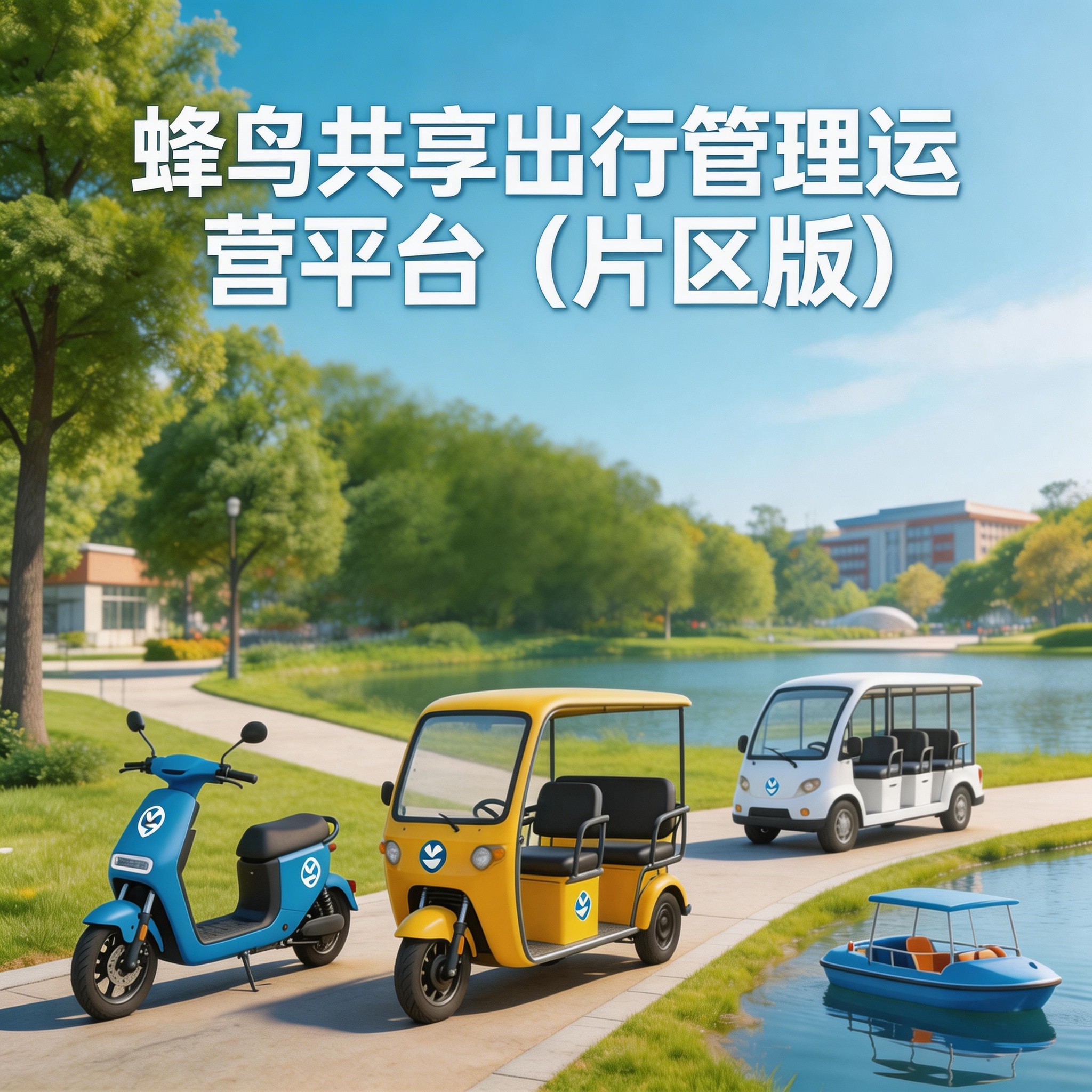 蜂鸟共享出行管理运营平台（片区版/景区版）